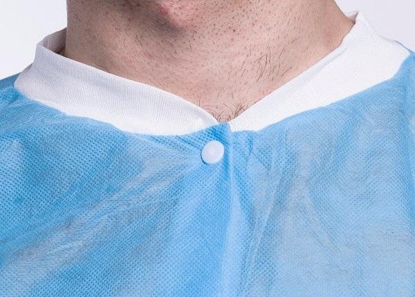 Manteau soignant sous peu non tissÃ© de haute qualitÃ© de laboratoire d'uniformes de pp