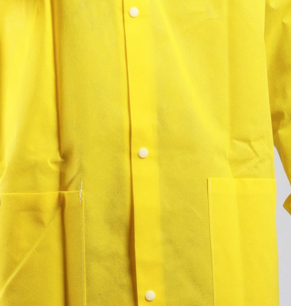 Manteau soignant sous peu non tissÃ© de haute qualitÃ© de laboratoire d'uniformes de pp