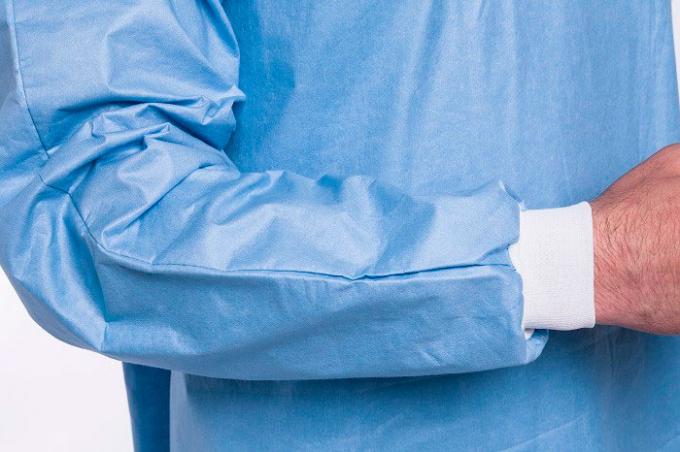 Manteau soignant sous peu non tissÃ© de haute qualitÃ© de laboratoire d'uniformes de pp