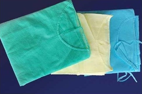Robes protectrices jetables antibactériennes, robes médicales intégrales d'isolement