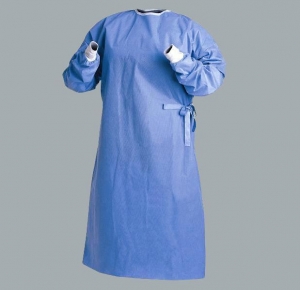 Robe chirurgicale jetable stérile, anti robe non tissée d'isolement de fluide