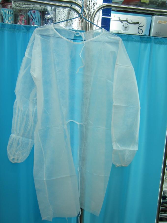 Robe chirurgicale jetable biodégradable, vêtements médicaux jetables répulsifs liquides