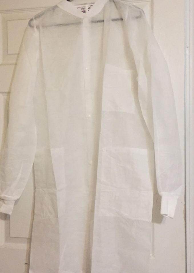 Manteau jetable écologique de laboratoire de polypropylène pour la protection de personnel médical