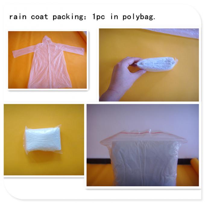 Manteau de pluie 2017 en plastique industriel jetable pour l'homme