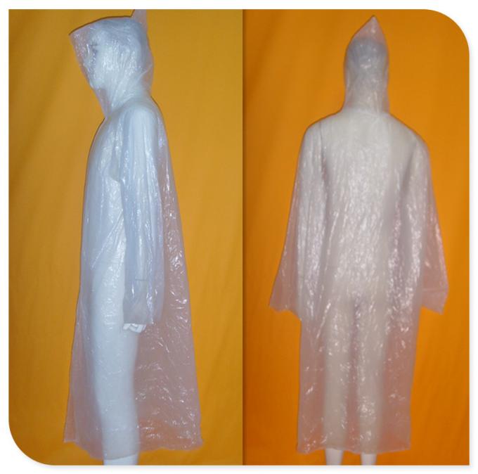 Manteau de pluie 2017 en plastique industriel jetable pour l'homme