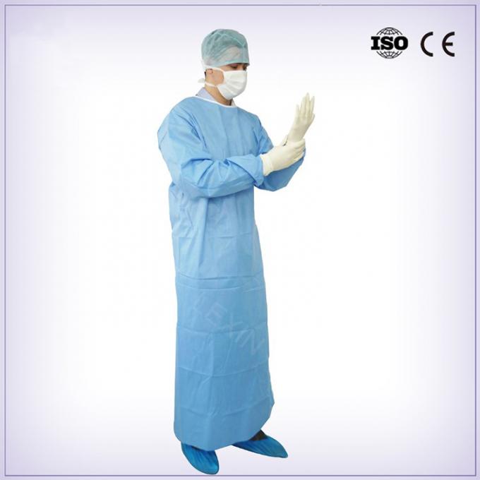 Robes protectrices jetables non tissées de preuve de la poussière pour des médecins de premiers secours