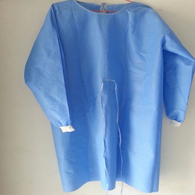 Robe chirurgicale jetable résistante de larme, habillement protecteur médical stérile