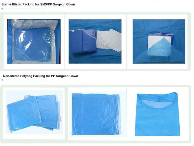 Robes médicales jetables biodégradables avec Repellency liquide de haut niveau