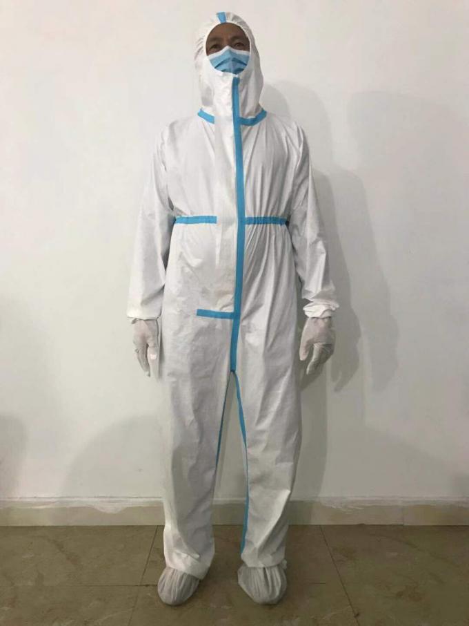 Combinaison protectrice jetable confortable pour la nouvelle prévention de syndrôme respiratoire aigu grave