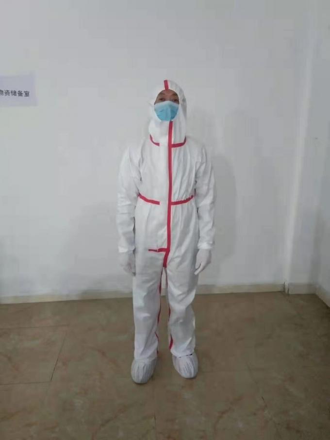 Combinaison protectrice jetable confortable pour la nouvelle prévention de syndrôme respiratoire aigu grave