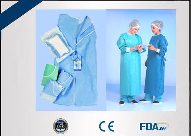 Disposable Blue Surgical Gown High Performance For Hospital Operation Room