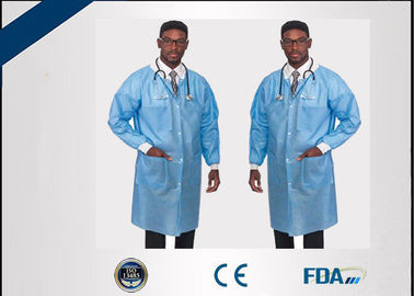 Vestes jetables non irritantes unisexes de laboratoire non toxiques pour l'hôpital