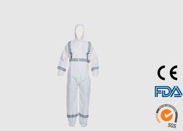 Type 5 6 combinaisons jetables de PPE avec le poignet/taille/cheville élastiques