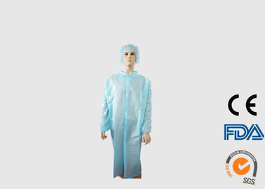 Vestes jetables de laboratoire de polypropylène de Spunbond pour les étudiants en médecine/visiteurs