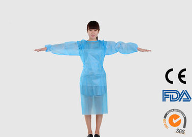 Couleur bleue non tissée de robes médicales jetables pour l'empêchement croisé d'infection