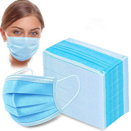 Masque protecteur jetable d'anti grippe 3 couches de matériel non tissé de pp pour le nettoyage de Chambre