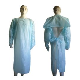 Robes en plastique jetables respirables, habillement médical jetable d'anti sang