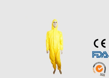 Chine Couleur jetable légère de jaune de vêtements de protection pour la pulvérisation de pesticide usine