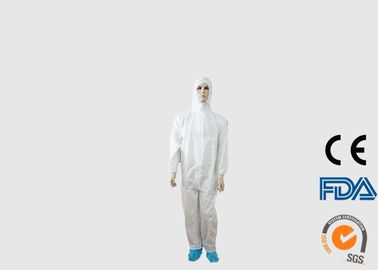 Chine Combinaisons jetables favorables à l&#039;environnement de PPE avec la fermeture avant de tirette usine