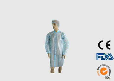 Le laboratoire jetable imperméable enduit la couleur bleu-clair du poignet élastique