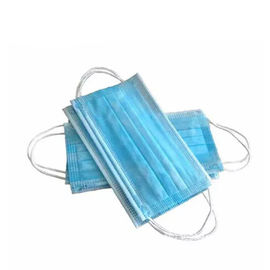 Masques faits sur commande de respiration sains d'hôpital, ajustement confortable de masque jetable bleu