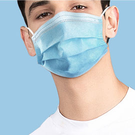 Anti virus masque protecteur chirurgical de 3 plis, masque jetable de nez pour l'atelier protégé de la poussière