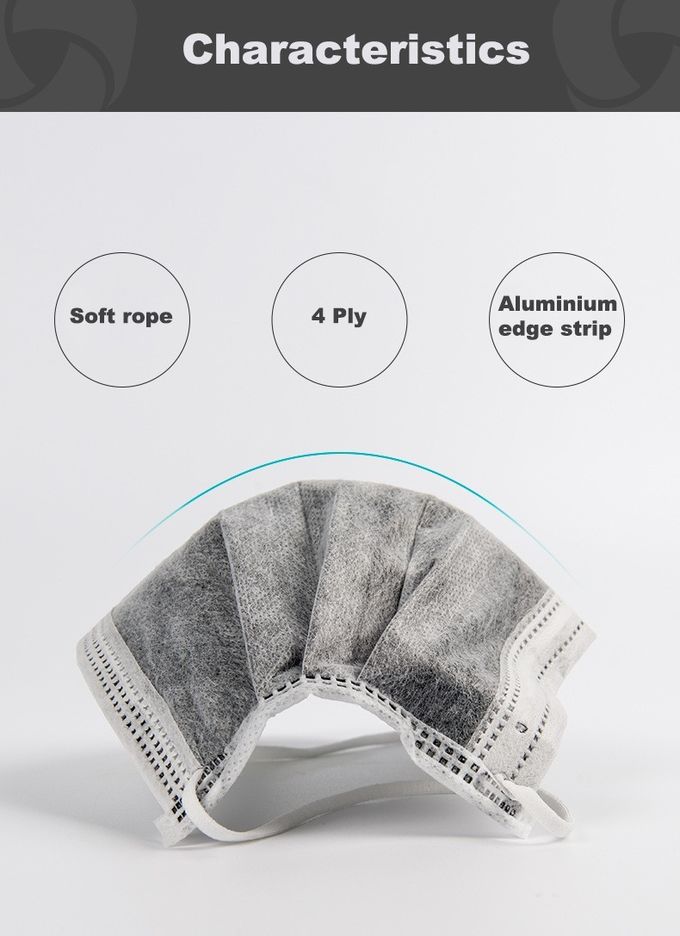 Sentiment non stimulant jetable de masque protecteur de filtre de carbone de preuve liquide